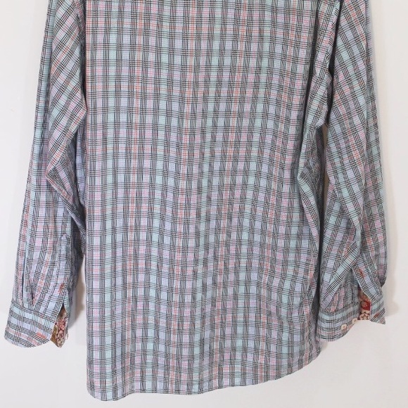 Cotton Reel Flip Cuff Paisley Cotton Button-Down - Picture 6 of 8